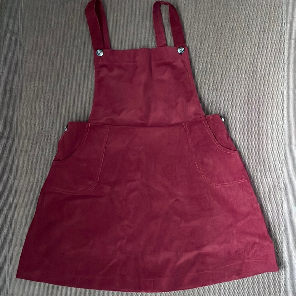 Walking On Sunshine Corduroy overall dress
